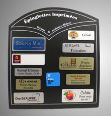 Épinglettes d'identification