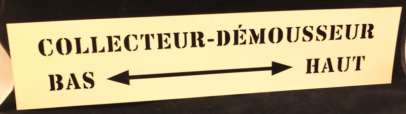 Pochoir (stencil) sur mesure